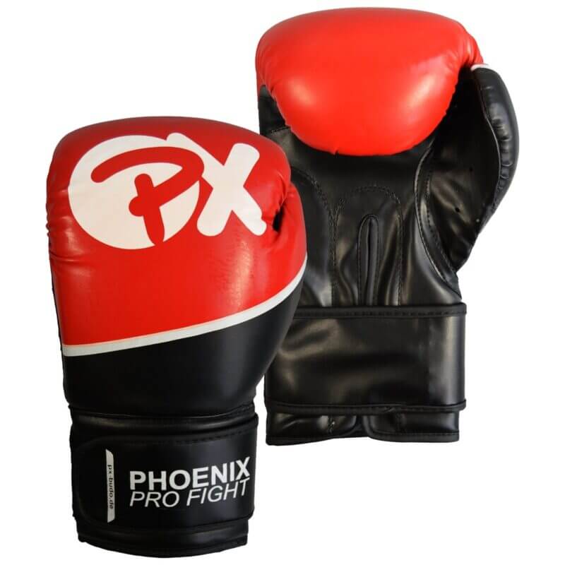 100-BHA20-PX-PRO-FIGHT-Boxhandschuhe-PU-schw-rot-8oz-1