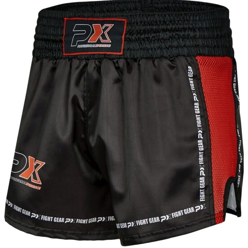 770-XS-PX-Thai-Shorts-Dynamic-Mesh-schwarz-rot-XS-1